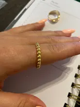 XIYANIKE de Plata de Ley 925 abierto de oro anillos para las mujeres Irregular calado geométrico de la fiesta de cumpleaños de accesorios, regalos, joyería