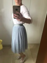 OHRYIYIE-falda de tul Vintage para mujer, faldas de malla de cintura alta elástica, largo plisado, para primavera y verano, 2021