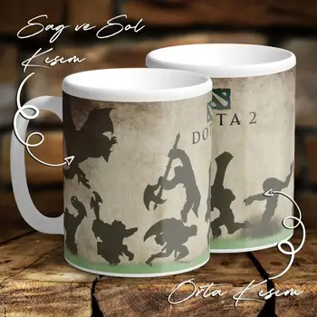

DOTA Mug Retro Game World of DOTA Coffee Milk Mug Gaming Style Office Coffee Mug Drinkware cup Gift Free shipping