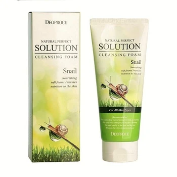 

Sepiolite for facial cleanser улиточная deoproce Natural Perfect Solution cleansing foam snail
