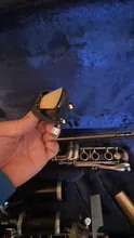Ligadura Soprano B de cuero PU para clarinete Soprano, boquilla de goma, accesorio para instrumentos musicales