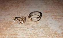 Pendientes de Clip de hoja de oro para mujer, sin Piercing, Puck Rock, Vintage, cristal, estrella, joya para oreja, regalos de joyería para niña