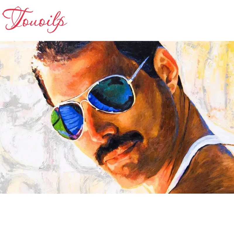 Алмазная 5D живопись Touoilp сделай сам FREDDIE MERCURY полная гравировка и круглая вышивка