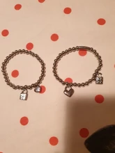 Pulsera con llavero De acero inoxidable para hombre y mujer, cierre De joyería UNO De 50, bola redonda, perla, letras, moda