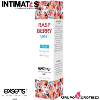 

Raspberry Mint · stimulating Gel refreshing 15ml. · Exsens