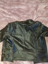 Chaqueta de cuero de vaca para hombre, abrigo de piel de vaca, grueso, de calidad, Estilo vintage, regalo, envío gratis