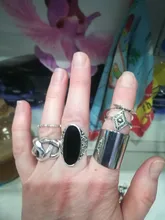 Tocona 6 unids/set Bohemia Color de plata antiguo Cross Arrow de diamantes de imitación negro anillos de encanto establece para las mujeres joyería de fiesta de кольца 3450