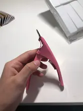 Cortaúñas de decoración de uñas profesional, cortador de bordes de puntas postizas de tipo U, manicura colorida, herramientas de arte de uñas de acero inoxidable