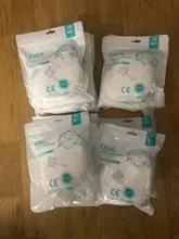 Mascarilla facial antigripal con filtro fpp2, máscara de protección ffp2, kn95, antipolvo, 1-100 Uds.