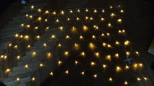 Light Curtain Led-Net Fairy-String Mesh Garden-Decoration Garland Outdoor Christmas-3x2m