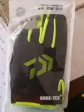 Daiwa-guantes de pesca resistentes al agua, 3 dedos cortados, 4 colores