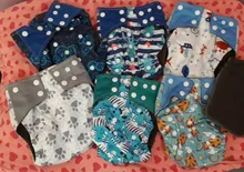 [Simfamily]-PAÑALES reutilizables impermeables para bebé, pañales de bambú carbón, tamaño bolsillo, venta al por mayor