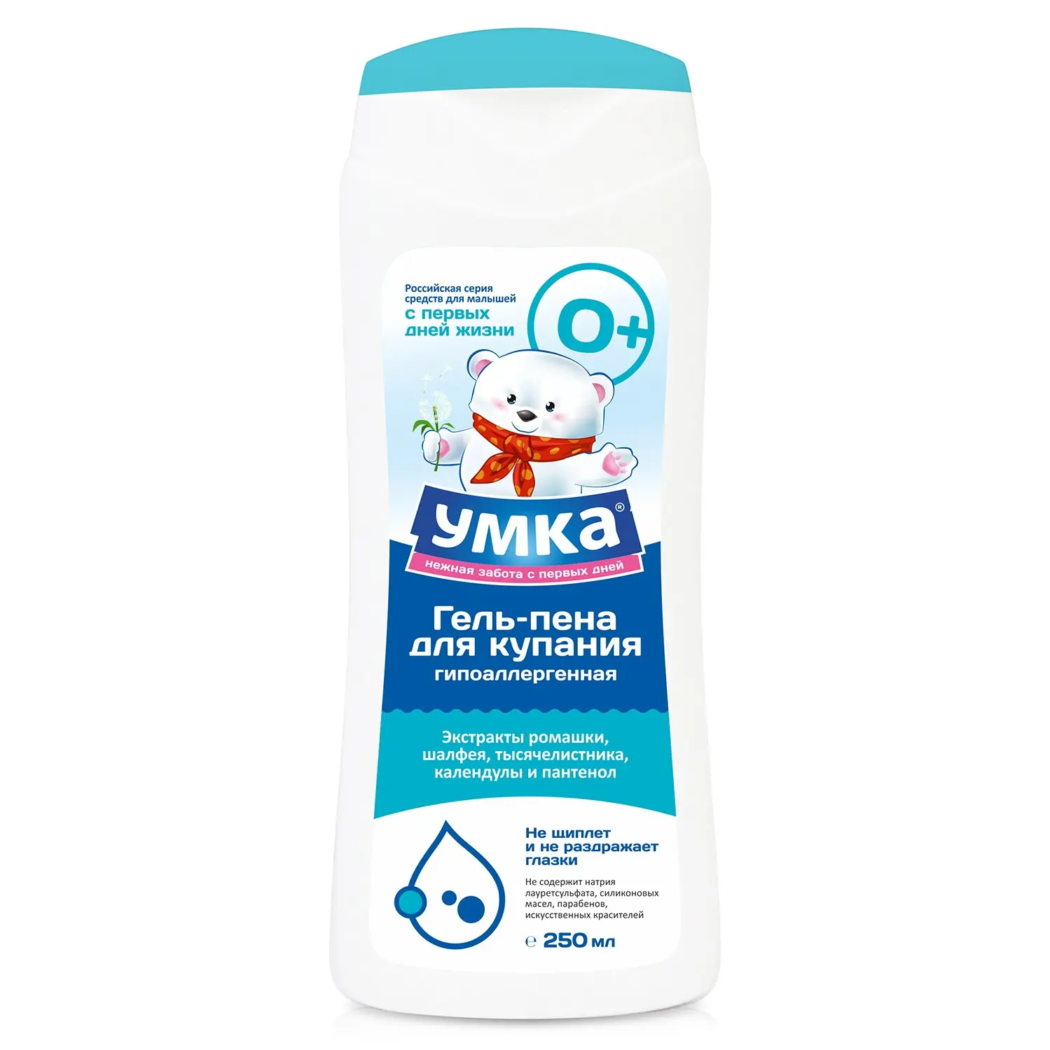 Гель-пена для купания младенцев Умкa 250мл 870463