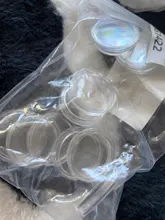 Coin-Capsules Containers Crafts Storage/collection-Boxes-Holders Round Transparent Diameter-19/23/25/30mm