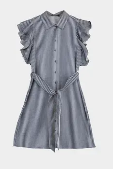 

Trendyol Belted Striped Shirt Dress TWOSS20EL2581