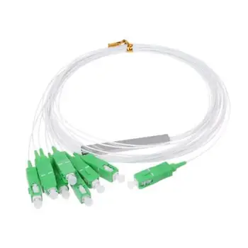 

PLC Splitter Fiber-Optic Optional Green-Blue-Connector G657A1 1x8 APC/UPC