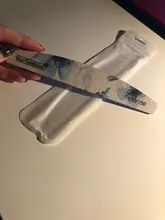 Lima de uñas en forma de media luna, pulidor lavable, lijar y pulir, pedicura, herramientas de arte de uñas, 1 ud.