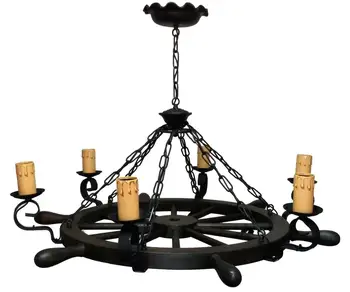 

Lamp for decoration rustic or seamanship with Helm's boat 6 lights