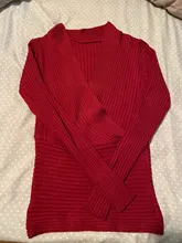 Knitted Sweater Pullovers Jumpers Long-Sleeve Sexy V-Neck Winter And Cashmere Female