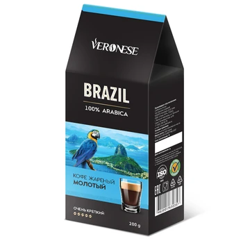 

Coffee Veronese "Brazil", ground, 200 gr