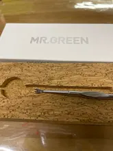 MR.GREEN-eliminador de cutículas, empujador de piel muerta, herramientas de manicura de decoración de uñas de acero inoxidable, limpiador de uñas