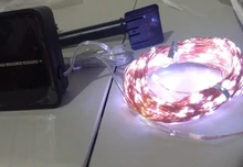 Outdoor Garland Fairy-Lights Solar-Power-Lamp Garden-Decoration Christmas Waterproof