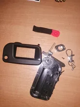 A93 caja con vidrio sin cortar para Starline A93 A63 A39 hoja sin cortar fob caso A93 plegable coche remoto