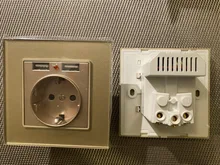 EsooLi-Interruptor táctil de cristal para la pared, inalámbrico, con control de voz, material retardante de fuego, compatible con app Tuya y Smart Life, apto para la Unión Europea y Reino Unido