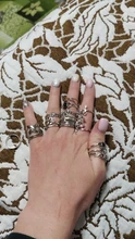 Tocona 14 unids/set Vintage Color de plata antiguo anillo para mujer rosa girasoles Cruz geométrico joyas bohemias 4 кольцо 6391