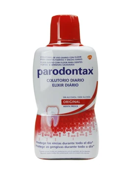 

Parodontax colutory 500 ml daily Elixir with fluoride for strong teeth and healthy gums.