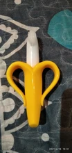 Cepillos dentales de entrenamiento de silicona para bebé, sin BPA, forma de plátano, mordedor seguro, juguetes para morder, anillo de dentición, regalo para mordedor de bebé