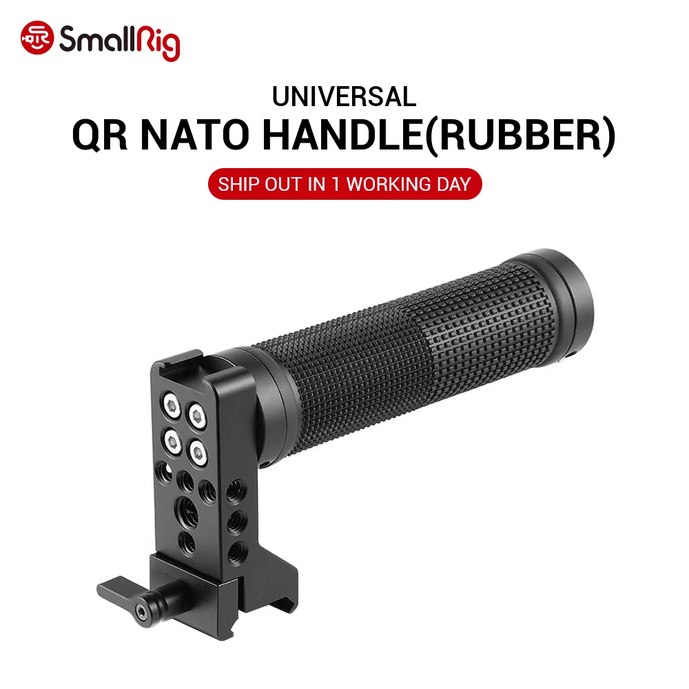 SmallRig DSLR Camera рукоятка для рук QR NATO ручка (резина) DIY A6500 BMPCC 4K / 6K клетка камеры