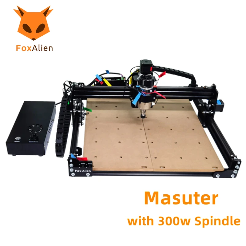 wood work bench Cnc Engraver Wood Router Machine 300w Spindle, 3 axis 4040 Woodworking Cutting Machine for Aluminum EVA acrylic Carve FoxAlien router bits for wood