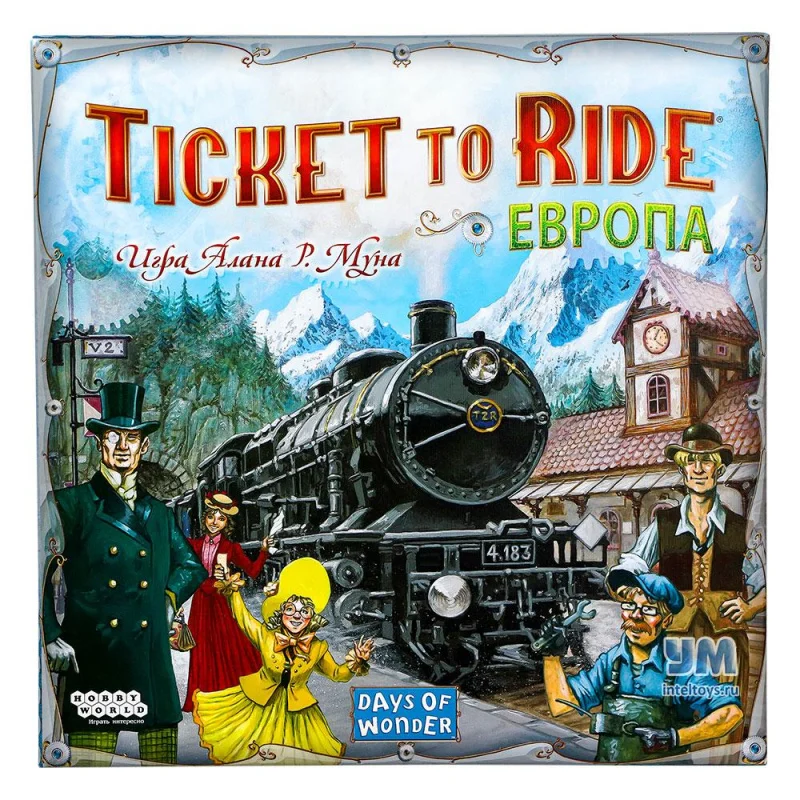 Настольная игра Ticket to Ride Европа Hobby World (Хобби Ворлд) | Игрушки и хобби