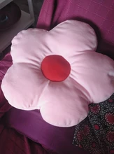 Encantadora 40cm coloridos flor almohada de felpa de juguete de dibujo de planta de silla para muñecas cojín sofá niños amantes regalos de cumpleaños