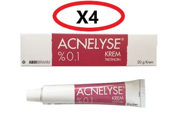 

Acnelyse Cream Tretinoin 0.1% 20 GR EXP:2024– Effective in Acne Treatment, Fine Wrinkles, Face Damages Caused by the Sun Rays