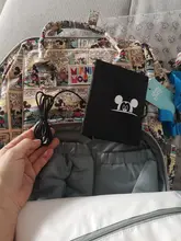 Bolsa de pañales con USB de Disney, mochila momia de maternidad/bolsa de pañales para bebé, bolso de viaje de Mickey Mouse, bolsa para cuidado del bebé, bolsa húmeda