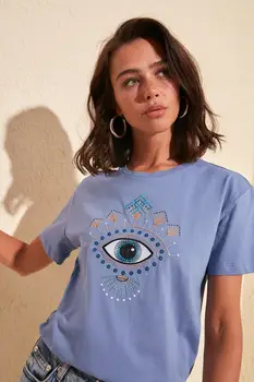 

Trendyol Semi-Fitted Knitted T-Shirt TWOSS20TS0309