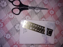1 ud., regla recta hueca de Metal, marcador con diseño de letras, papelería Kawaii, herramienta de medición de plantilla de dibujo de Metal