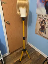 Alileader-soporte para pelucas, trípode para peluca con cabeza de bloque de lienzo, ajustable, kit para hacer peluca, TPins, regalo, 125Cm/60Cm