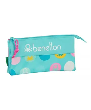 

PENCIL POUCH BENETTON THREEFOLD MOLES TURQUOISE 22X12X3 812051744