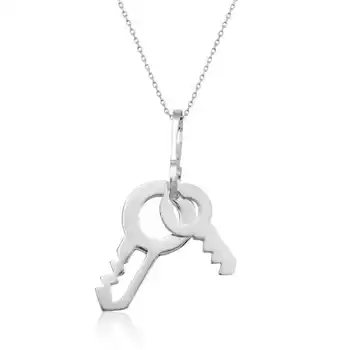 

KUTAYDAN 925 Sterling Silver Key Female Necklace