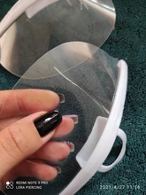 Máscara clara de plástico para maquillaje permanente, suministro de tatuaje, previene la saliva, antivaho, lente transparente, accesorio de tatuaje Dental