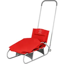 Складные санки Дэми, серо-красные