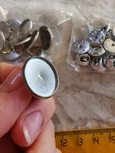 10 unids/lote 6/8/10/12/14/16/18/20/25mm Material de acero inoxidable broche estilo cabujón Base mancuerna espaciador configuración corbata Pines de tachuelas