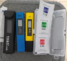 Medidor Digital de agua TDS, medidor de PH 0-9990ppm TDS & EC, filtro de pureza de agua LCD PPM para acuario, 2 uds.