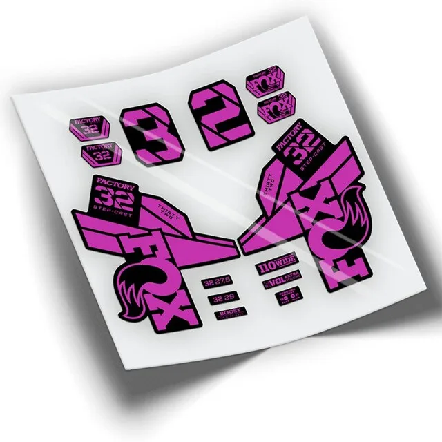 FOX 32 FACTORY SC 2021 various colors bicycle fork stickers Pink