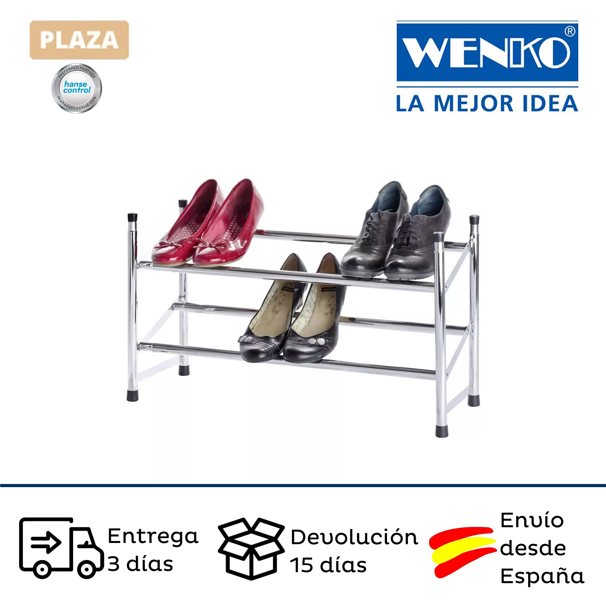 extensible WENKO fabricado en Metal cromado y polipropileno es y caben hasta 10 pares de zapatos|Estantes para zapatos y zapateros| - AliExpress