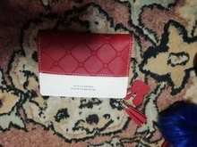 Corta de las mujeres monedero Patchwork monedero cremallera pequeño comprobado en relieve monederos con borlas lindo soporte para tarjetas Simple Mini Rosa bolsa de dinero