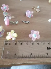Pendientes de resina con forma de flor para niñas y niños, joyería para la oreja, Pins, pendientes sin agujeros